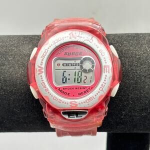 Surge Pink & Silver Digital Watch